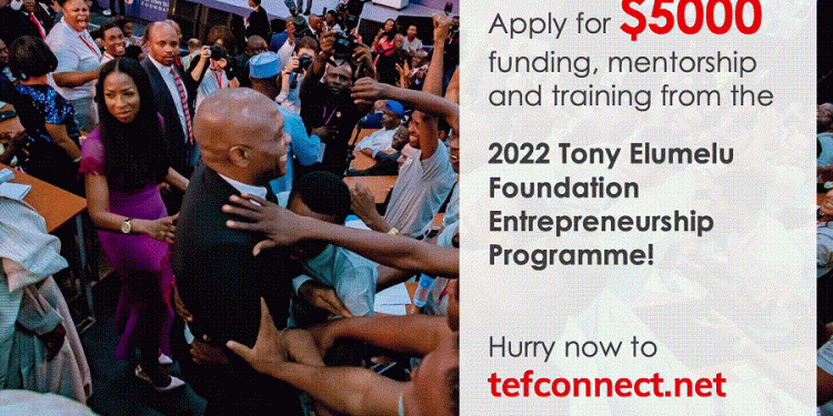 Postulez pour le programme d'entrepreneuriat 2022 de la Fondation Tony Elumelu (subvention de 5 000 $)