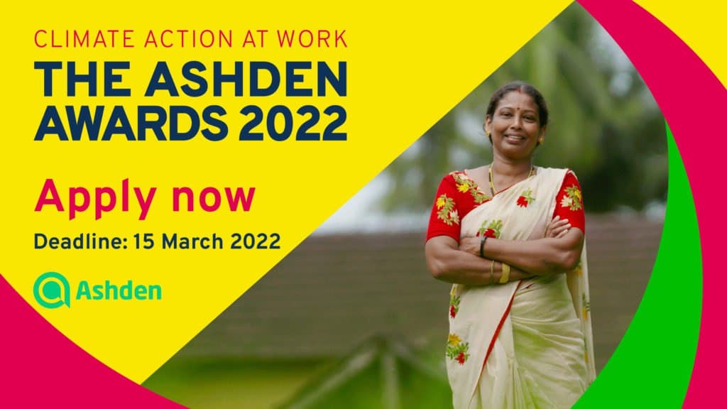 Prix Ashden 2022 pour l'accélération de l'innovation climatique