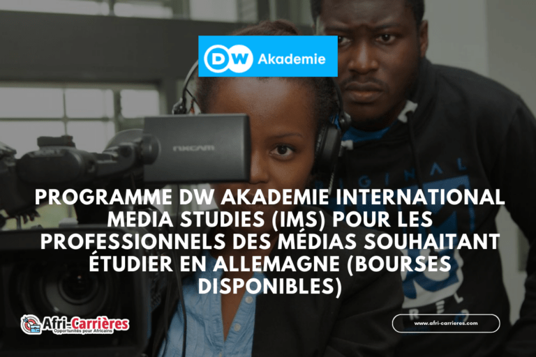 Programme Deutsche Welle Akademie International Media Studies (IMS) en Allemagne