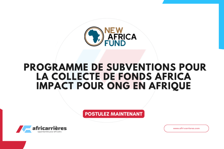 Programme Africa Impact Fundraising Grant 2025 pour organisations en Afrique