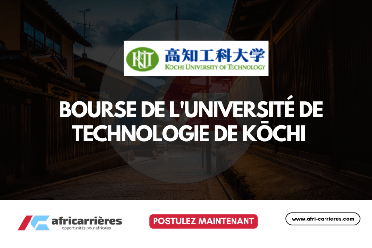 Bourse Kochi de l'université Technologique au japon 2025-2026