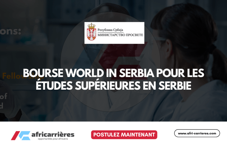 Bourse World in Serbia 2025-2026 pour les études supérieures en Serbie