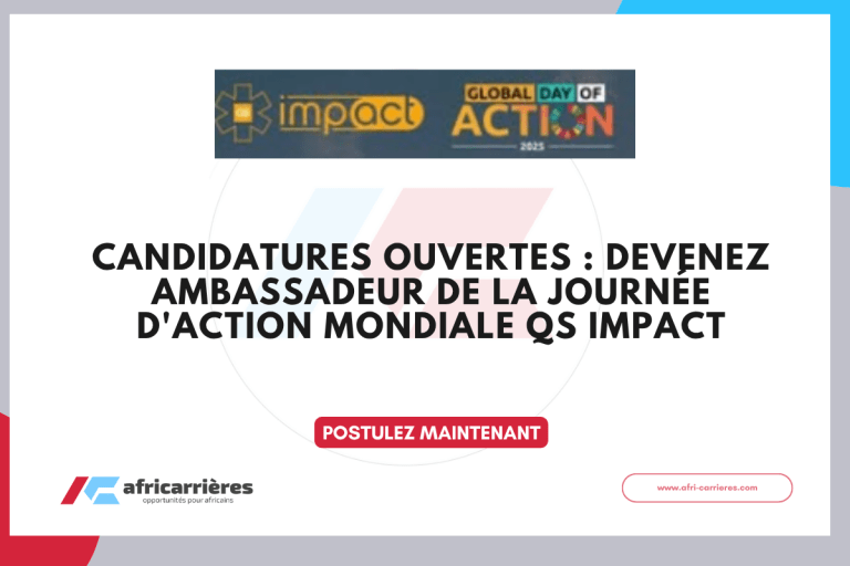 Candidatures ouvertes : Devenez ambassadeur de la Journée d'action mondiale QS ImpACT (2025)