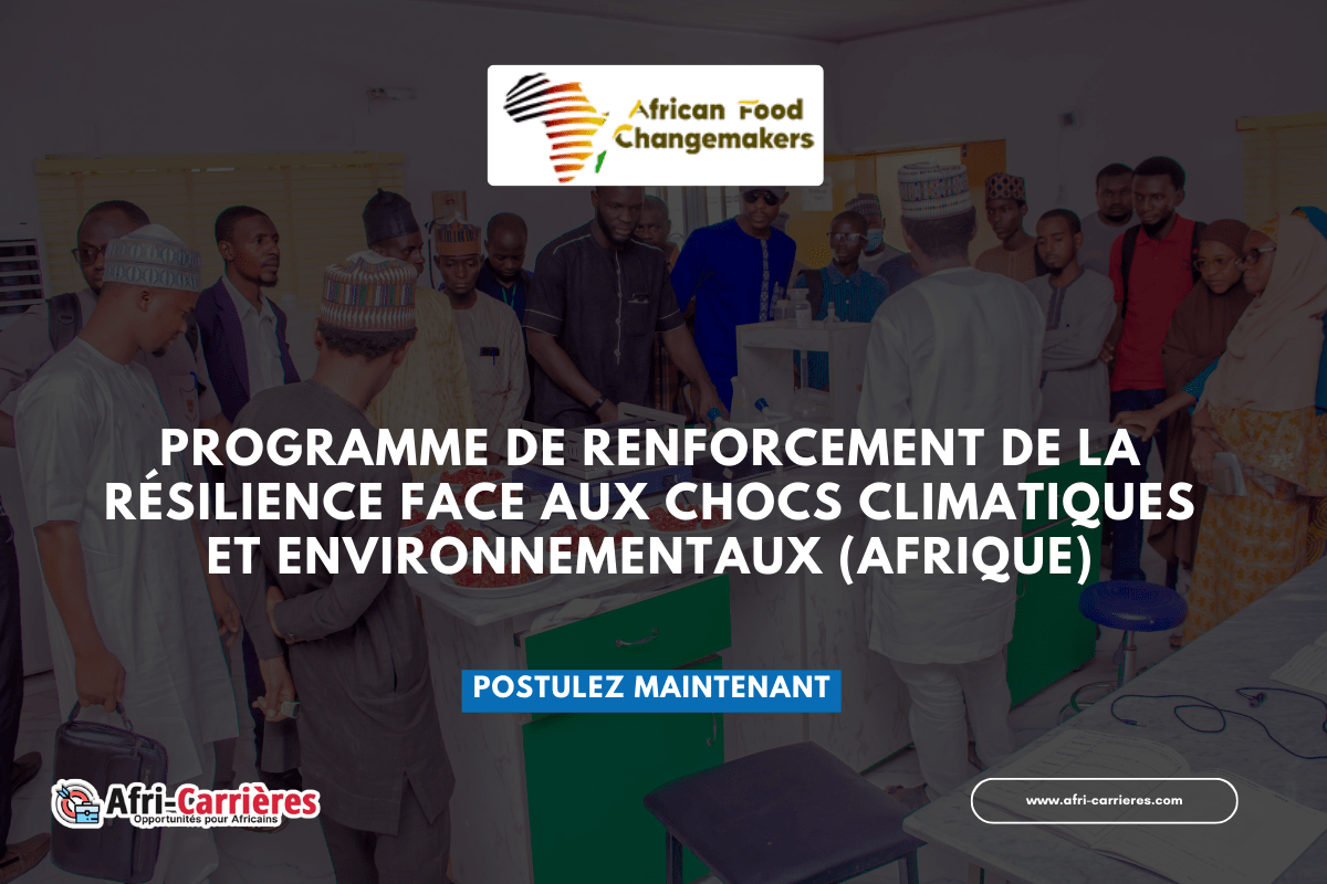 Programme de renforcement de la résilience face aux chocs climatiques et environnementaux (Afrique) (1)