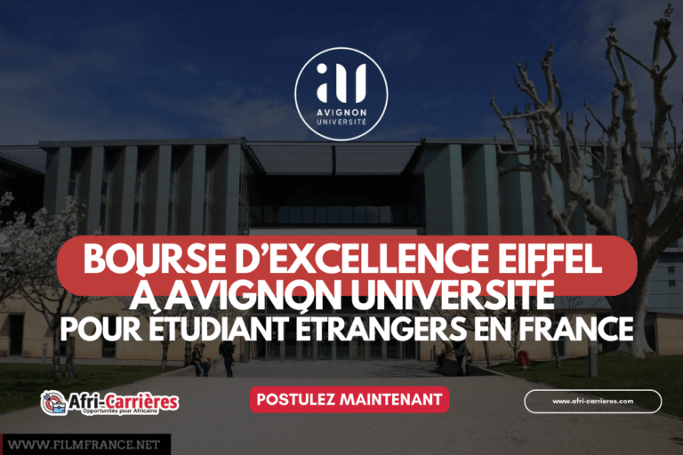 Bourse Eiffel Univ-Avignon en France.