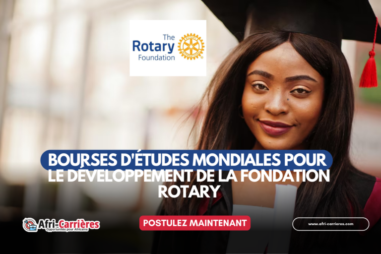 La Fondation Rotary offre des Bourses d'études mondiales 2024