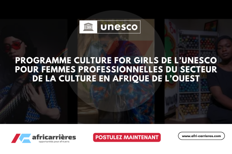 Programme Culture for Girls 2025 de l'UNESCO pour femmes du secteur culturel en Afrique de l’Ouest 6 Programme Culture for Girls de l’UNESCO pour femmes professionnelles du secteur de la culture en Afrique de l’Ouest