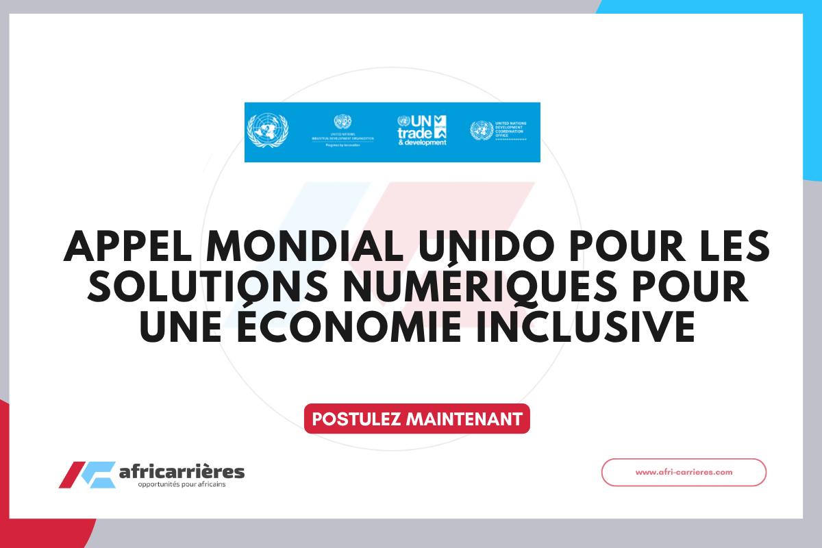 Appel mondial UNIDO pour les solutions numériques pour une économie inclusive