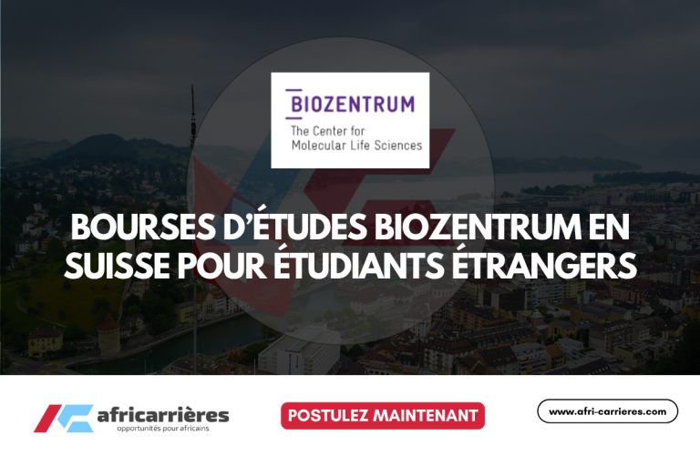 Bourses d’études Biozentrum en Suisse pour étudiants étrangers 2025-26