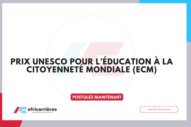 Prix Unesco pour l'éducation à la Citoyenneté Mondiale (ECM)