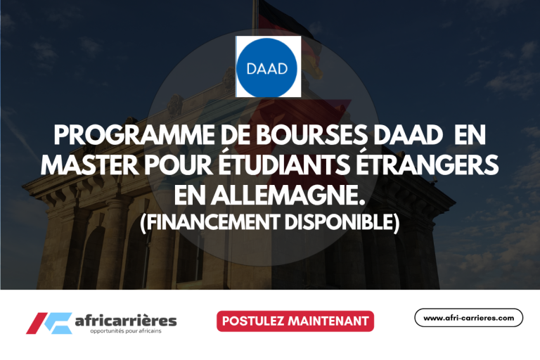 Programme de Bourses DAAD 2025 en master pour étudiants étrangers en Allemagne.