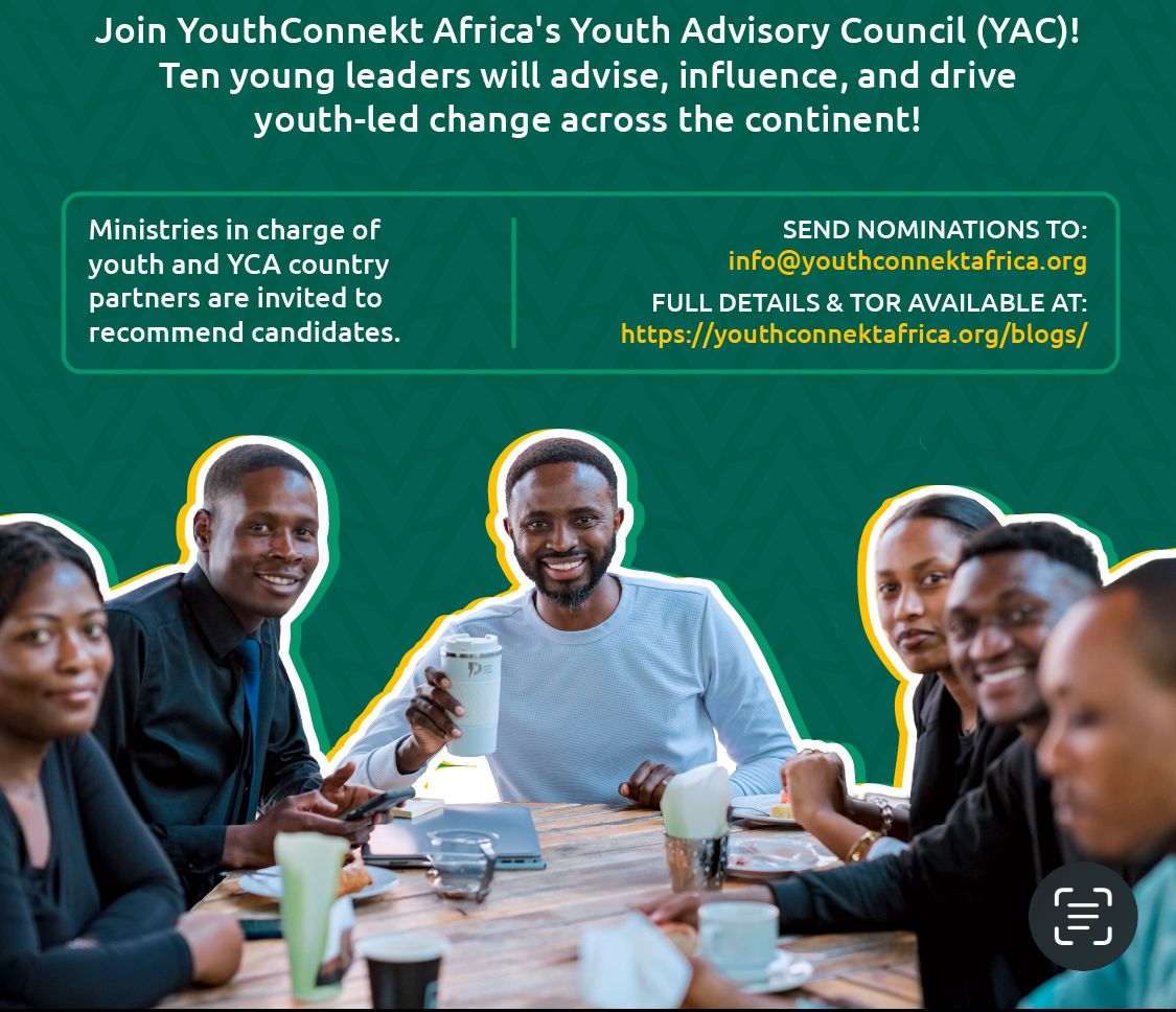 Rejoignez le Conseil consultatif de la jeunesse (CCJ) de YouthConnekt Africa