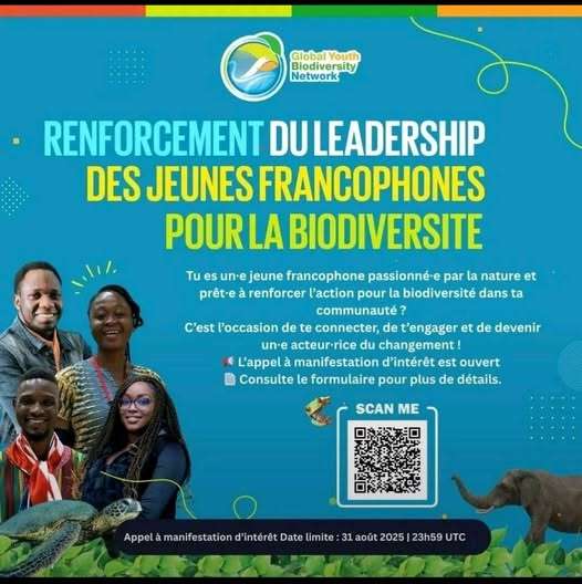 Atelier de Renforcement le leadership des jeunes francophones pour la biodiversité