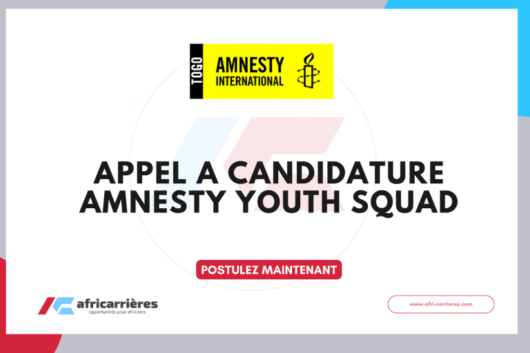 APPEL A CANDIDATURE AMNESTY YOUTH SQUAD 2025