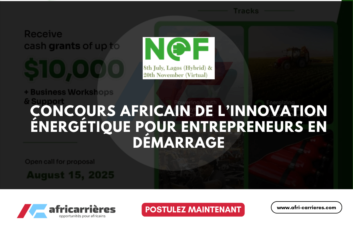 Africa Energy Innovation Competition 2025 pour jeunes entrepreneurs