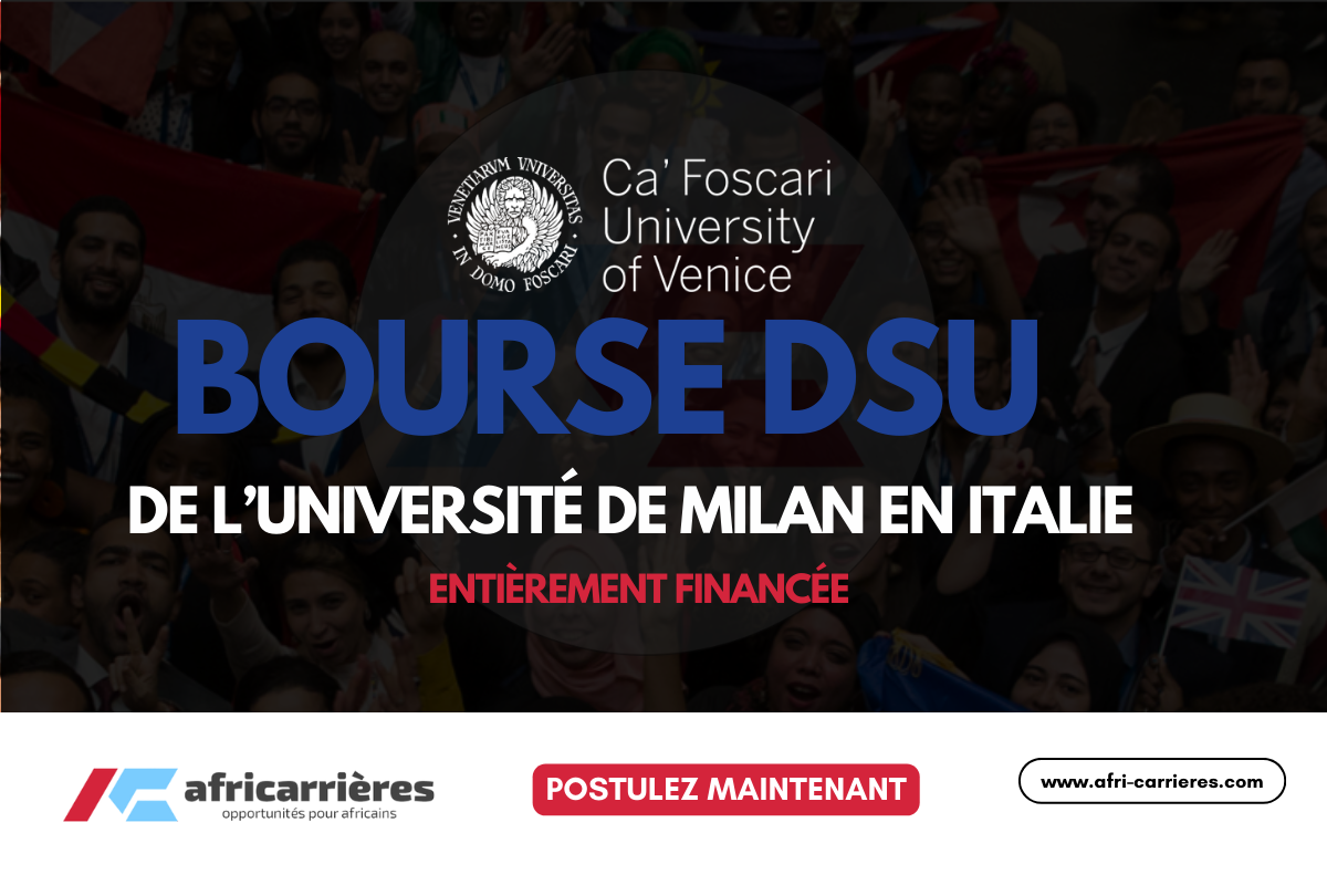 bourse DSU en Italie de l’Université de Milan 2026/2027 entièrement financées