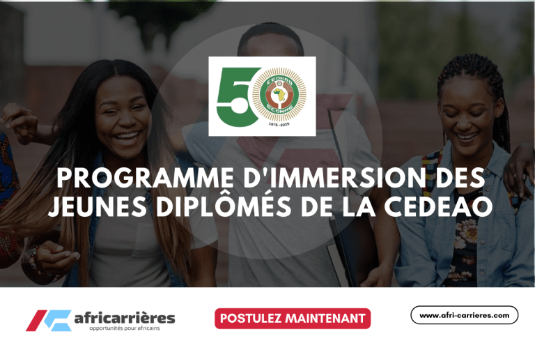 Programme d'immersion des jeunes diplômés 2025 de la CEDEAO
