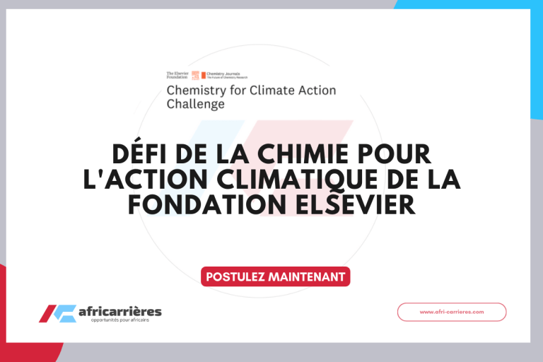 Chemistry for Climate Action Challenge 2026 de la Fondation Elsevier