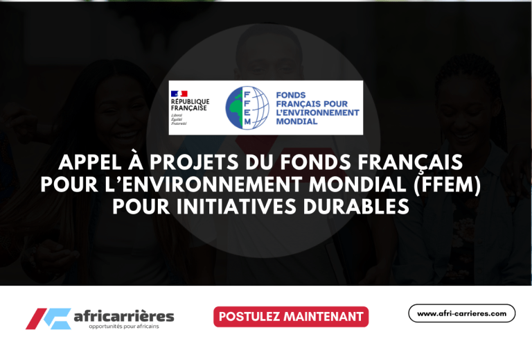 Appel à projets FFEM 2025 pour initiatives durables