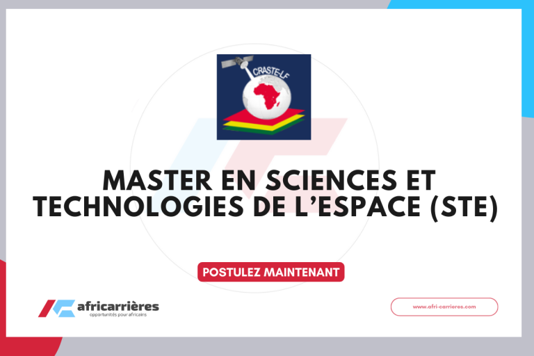 Master en Sciences et Technologies de l’Espace (STE) 2025 – 2027