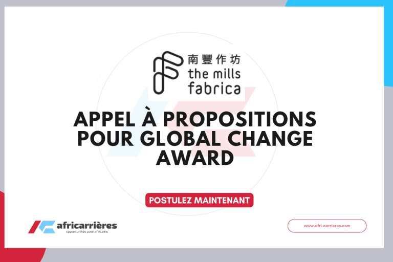 Appel à propositions pour Global Change Award 2025/2026