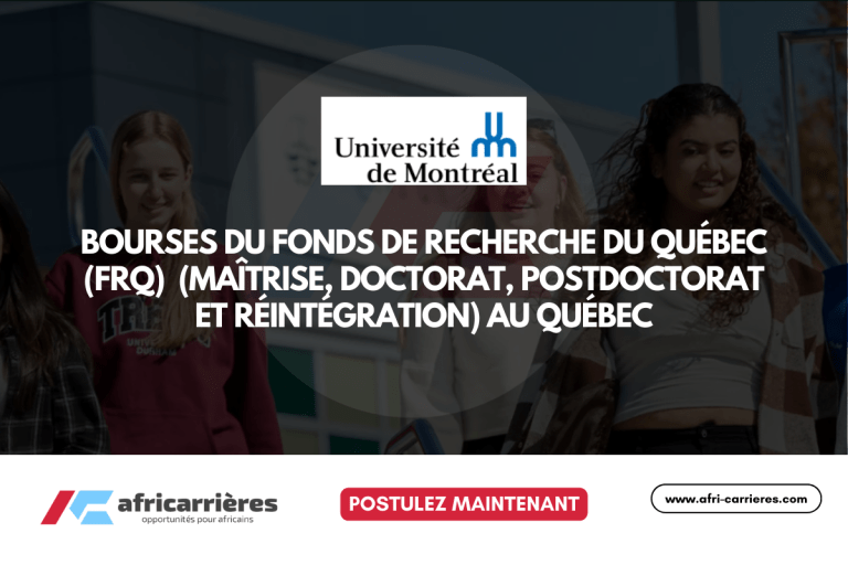 Bourses FRQ 2026 : Maîtrise, Doctorat, Postdoctorat | Guide complet