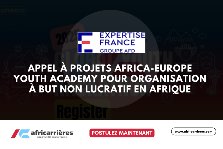 Appel à projets Africa-Europe Youth Academy 2025 ONG en Afrique