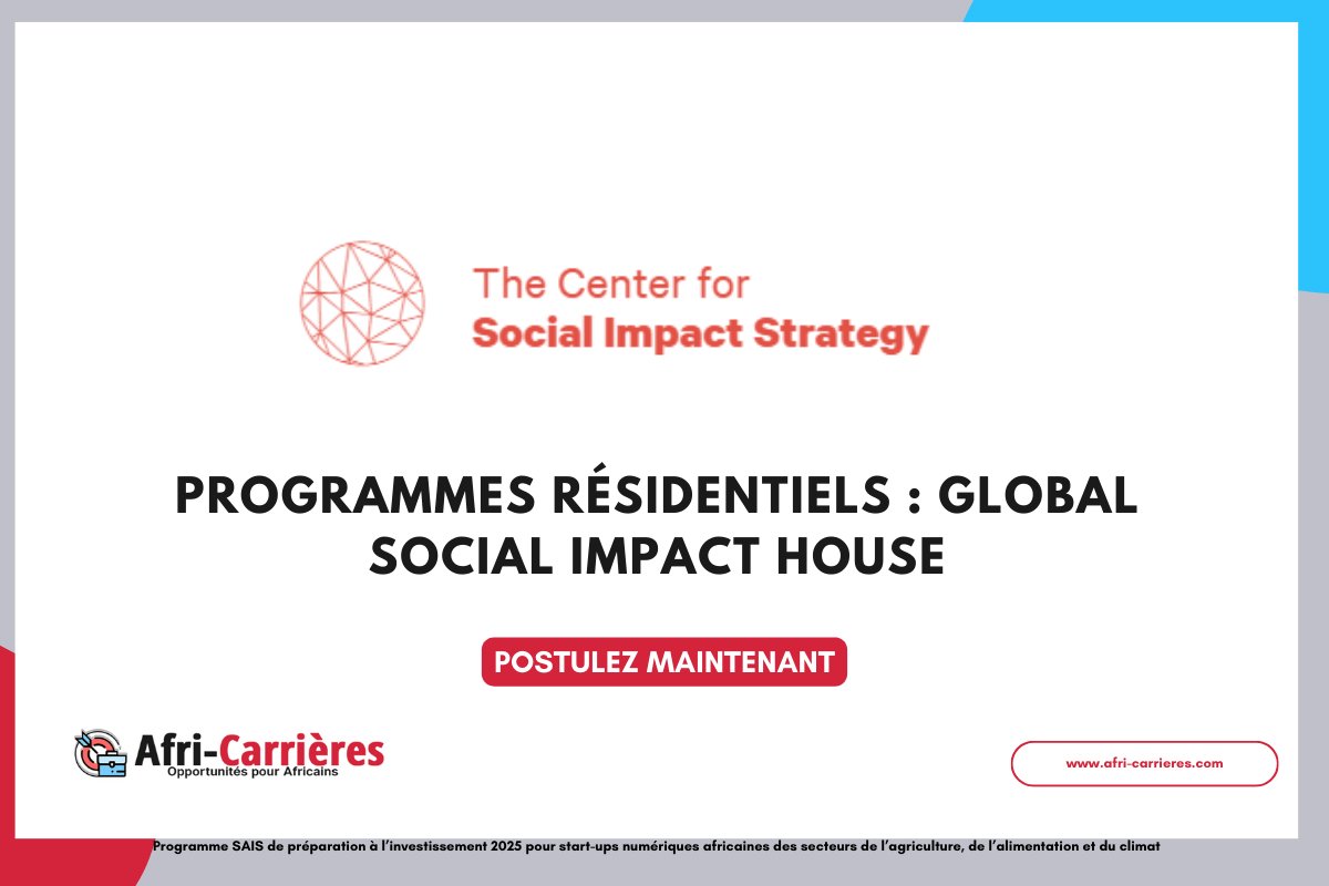 Programmes résidentiels Global Social Impact House
