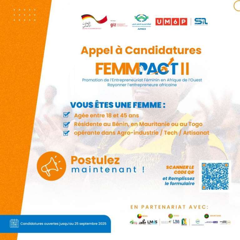 Appel à Candidatures : Programme FEMMPACT II