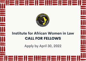 Bourses de l'Institut des femmes africaines en droit 2022