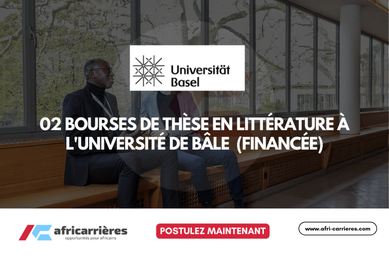 Bourse de thèse en littérature à l'Université de Bâle 2026 (financée)