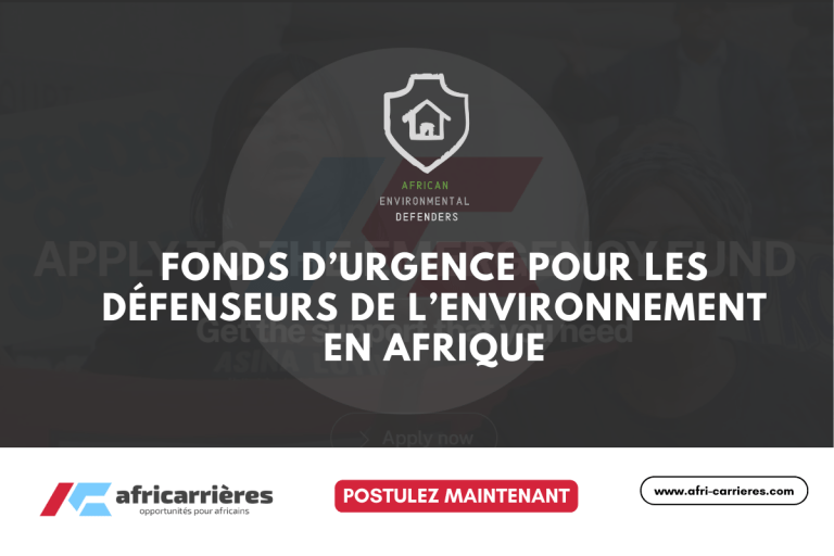 Emergency Fund 2025 pour les défenseurs de l’environnement en Afrique