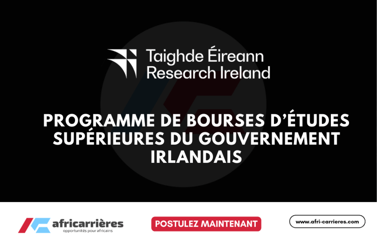 programme de bourses du gouvernement irlandais 2026