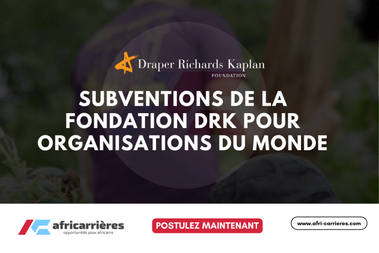 Subventions de la Fondation DRK pour organisations du monde