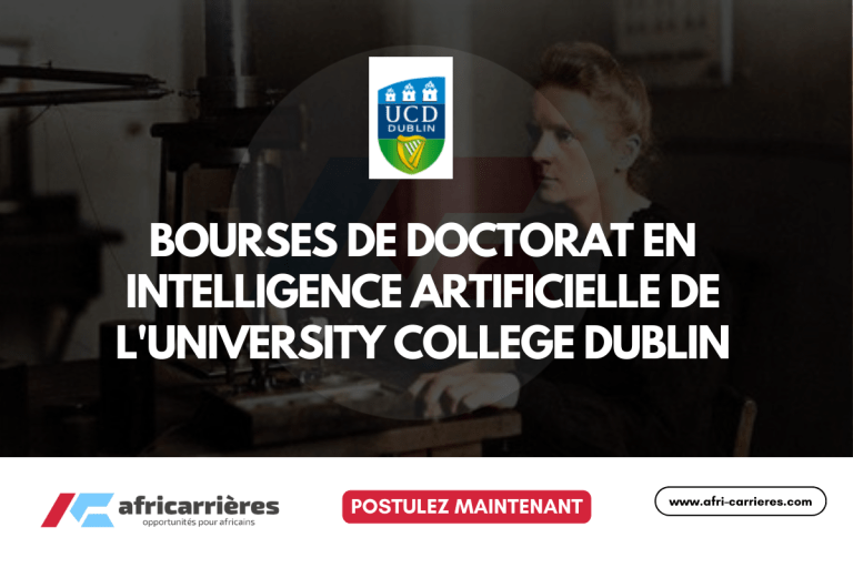 Six Bourses de doctorat en Intelligence artificielle 2026 de l'University College Dublin