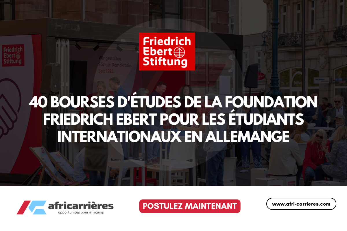 40 Bourses d'études de la Foundation Friedrich Ebert pour les étudiants internationaux 2026 en Allemange