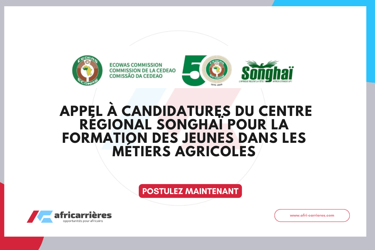 Formation de 600 jeunes du Centre Régional Songhaï dans les métiers agricoles