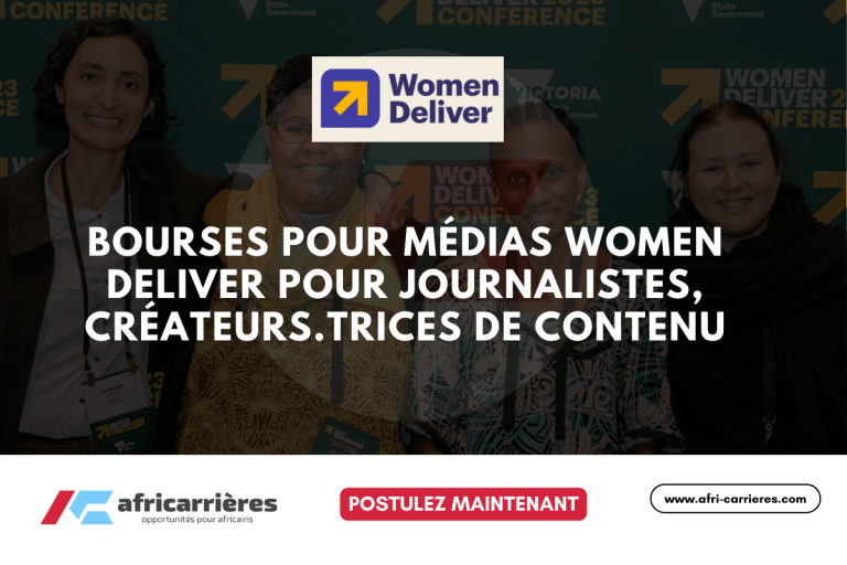Bourses pour médias Women Deliver pour journalistes, créateurs.trices de contenu