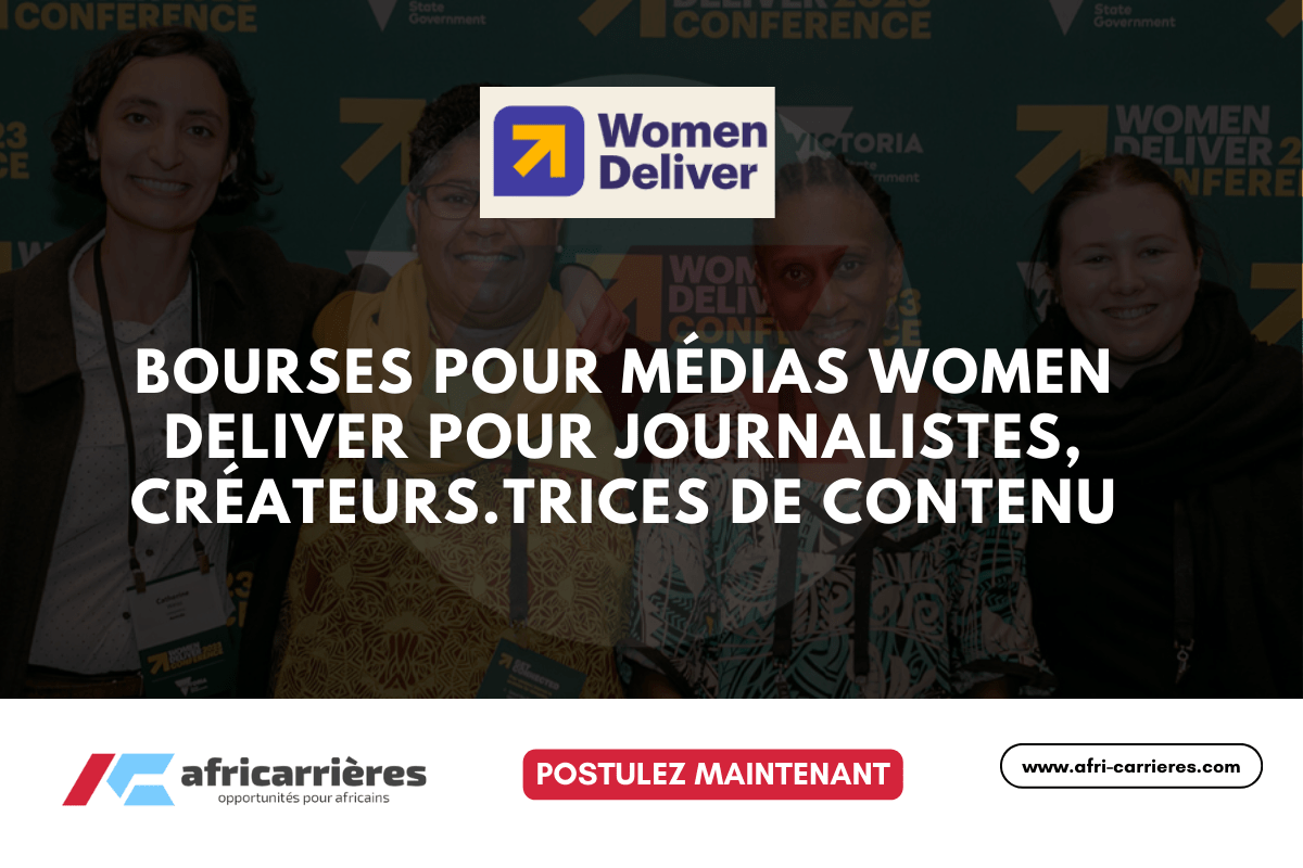Bourses pour médias Women Deliver pour journalistes, créateurs.trices de contenu