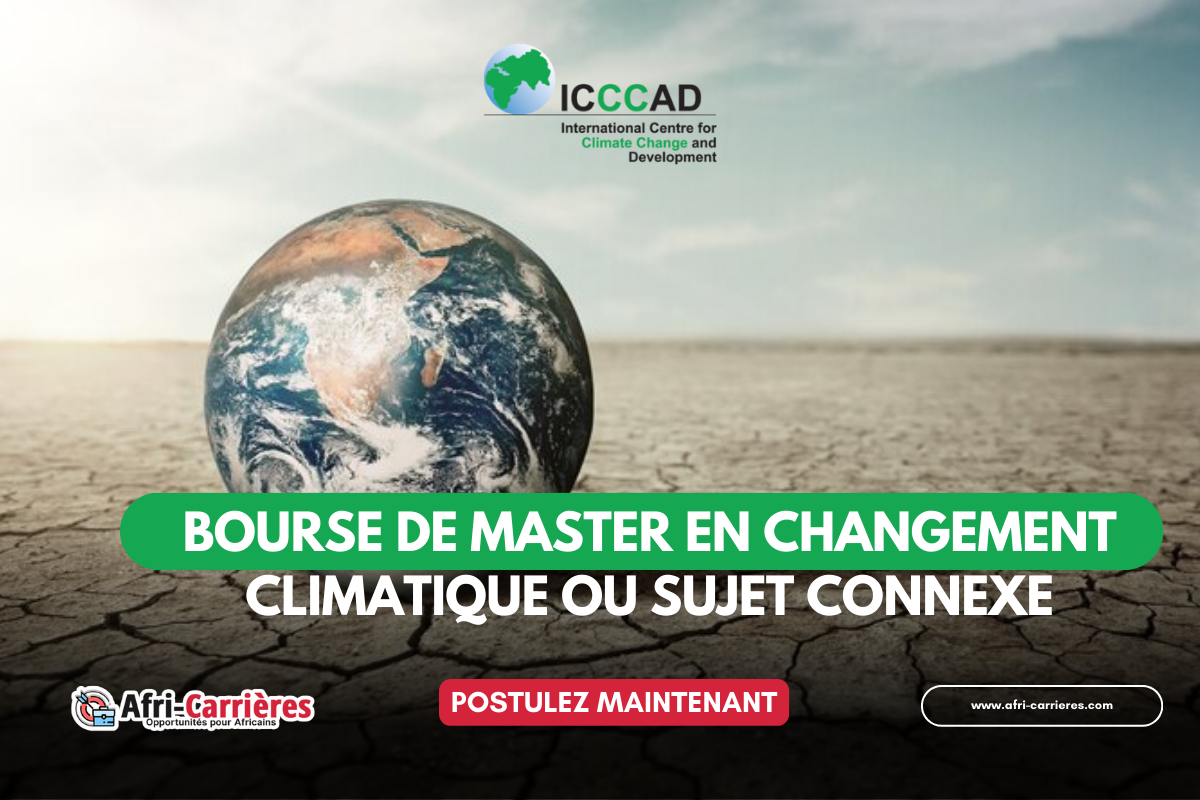 Bourse pour un master en changement climatique