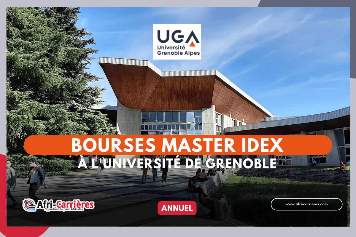 Bourses Idex master 2024-2025 pour étudiants internationaux à l'Université de Grenoble en France