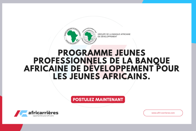 Programme Jeunes Professionnels BAD 2025 pour les jeunes Africains