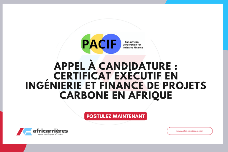 Appel à candidature : Certificat Exécutif en Ingénierie et Finance de Projets Carbone en Afrique