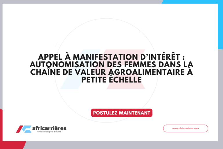 Postulez à l'Appel à manifestation d’intérêt du PAM.
