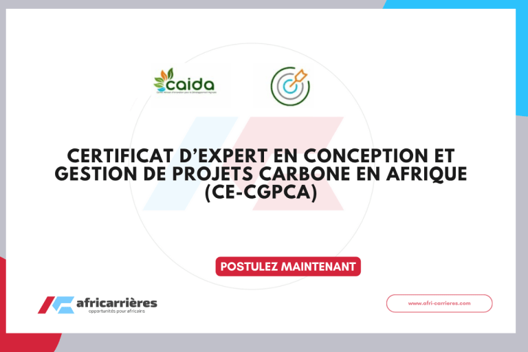 Certificat d’Expert en Conception et Gestion de Projets Carbone en Afrique