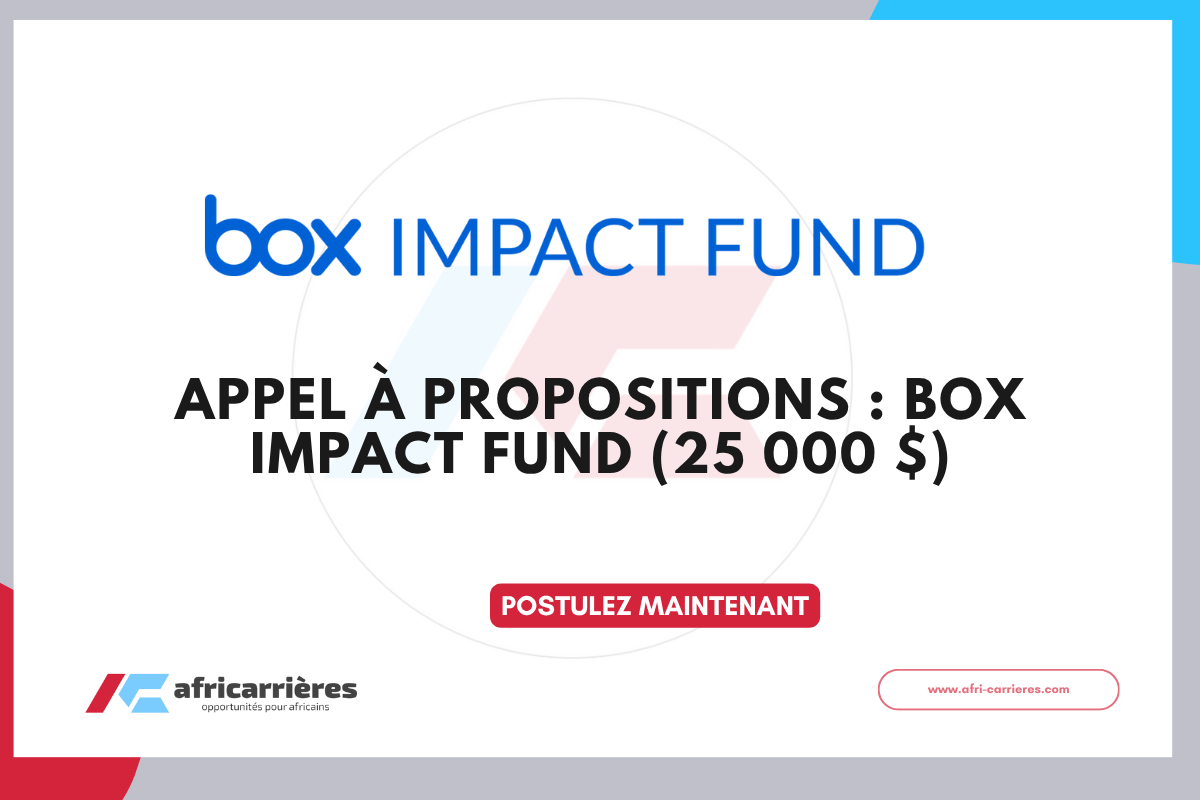 Appel à propositions : Box Impact Fund 2025 (25 000 $)