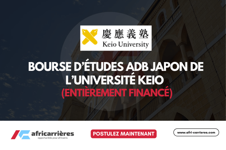Bourse d’études ADB Japon de l’Université Keio 2026 (entièrement financée)