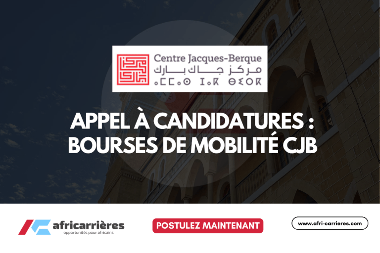 Appel à candidatures : Bourses de mobilité CJB 2026 6 Appel à candidatures : Bourses de mobilité CJB 2026