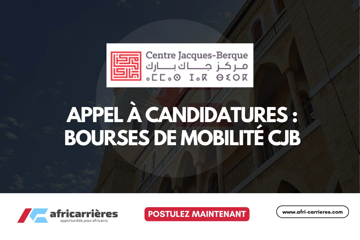 Appel à candidatures : Bourses de mobilité CJB 2026