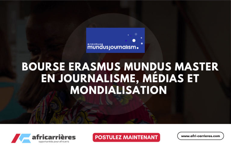 Bourse Erasmus Mundus Master en journalisme, médias et mondialisation (étude financée en Europe)